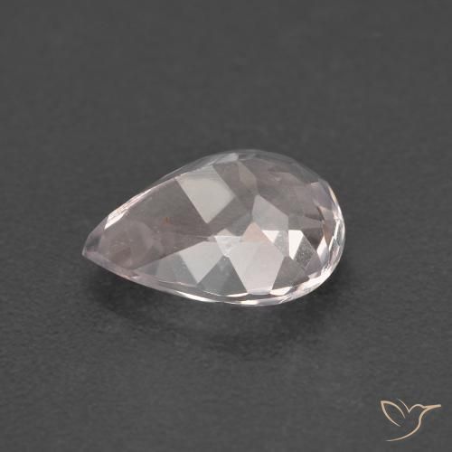 Morganite Rosa chiaro naturale da 1.28 ct, Forma a pera, VVS-VS