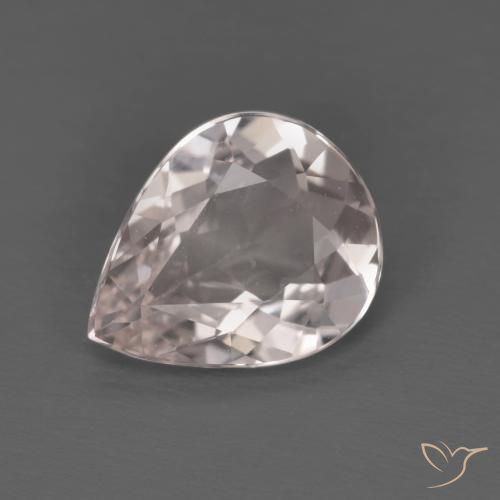 1.17ct Naturale Rosa chiaro Morganite, Forma a pera, VVS, Photo A