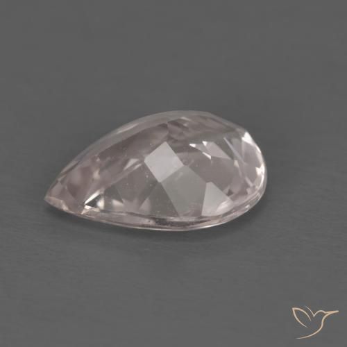 Morganite Rosa chiaro naturale da 1.17 ct, Forma a pera, VVS