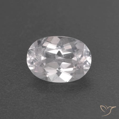 0.63ct Naturale Rosa Molto Chiaro Morganite, Ovale, VS