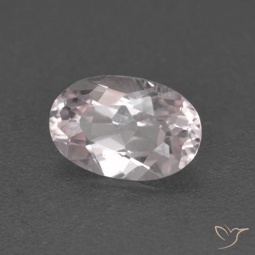 0.79ct Naturale Rosa chiaro Morganite, Ovale, VS
