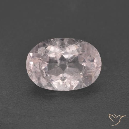 1.03ct Naturale rosa fenicottero Morganite, Ovale, SI