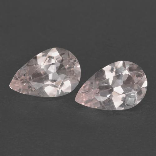 Morganite naturale rosa da 1,28 ct, taglio a pera, VS