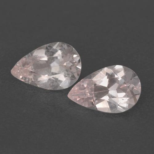 Morganite naturale rosa da 1,28 ct, taglio a pera, VS