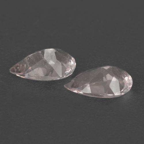 Morganite naturale rosa da 1,28 ct, taglio a pera, VS