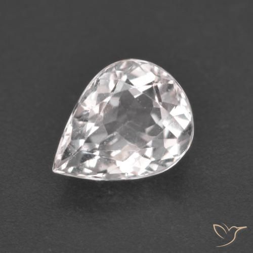 1.18ct Naturale Rosa chiaro Morganite, Forma a pera, VS