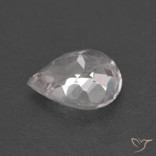 Morganite Rosa chiaro naturale da 1.18 ct, Forma a pera, VS