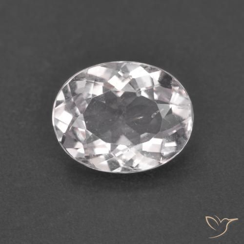 1.50ct Naturale Rosa chiaro Morganite, Ovale, VS
