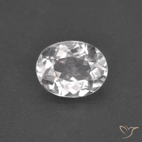 1.00ct Naturale Rosa chiaro Morganite, Ovale, VS