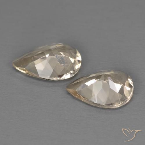 Gemme di Morganite Dorato chiaro naturale da 1.56 ct, Forma a pera, VS