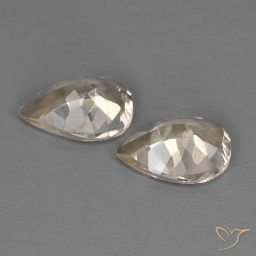 Gemme di Morganite Dorato molto chiaro naturale da 1.74 ct, Forma a pera, VS