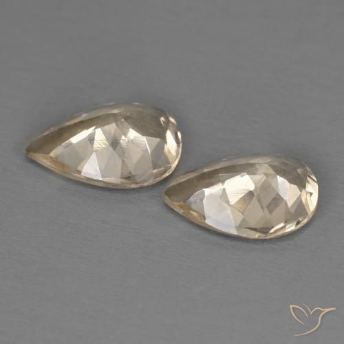 Gemme di Morganite Oro naturale da 1.63 ct, Forma a pera, VS