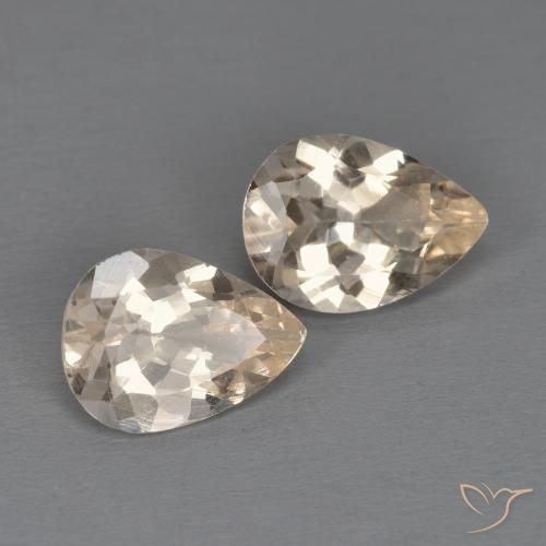 Gemme di Morganite Dorato chiaro naturale da 1.72 ct, Forma a pera, VS