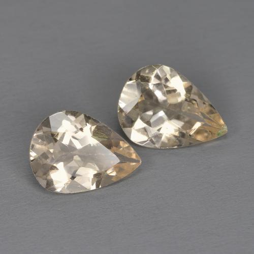 Gemme di Morganite Dorato chiaro naturale da 1.54 ct, Forma a pera, VS