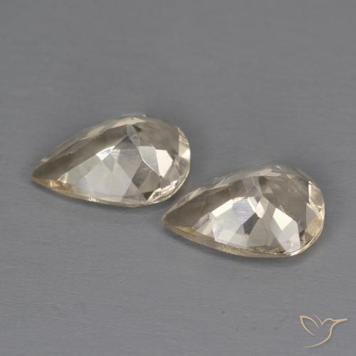 Gemme di Morganite Dorato chiaro naturale da 1.77 ct, Forma a pera, VS
