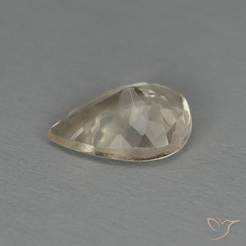 Morganite Dorato chiaro naturale da 1.00 ct, Forma a pera, VS