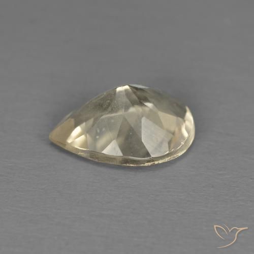 Morganite Dorato chiaro naturale da 0.83 ct, Forma a pera, VS