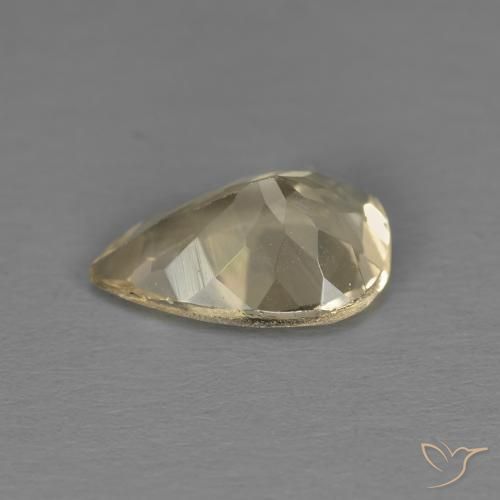 Morganite Dorato chiaro naturale da 0.90 ct, Forma a pera, VS