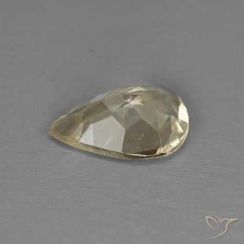 Morganite Dorato chiaro naturale da 0.79 ct, Forma a pera, VS