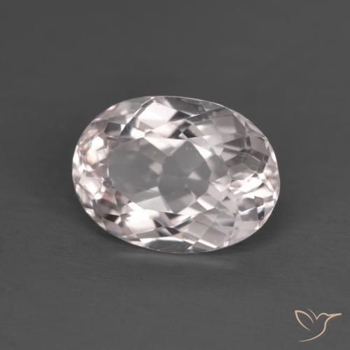Morganite Rosa chiaro naturale da 2.58 ct, Ovale, VVS-VS