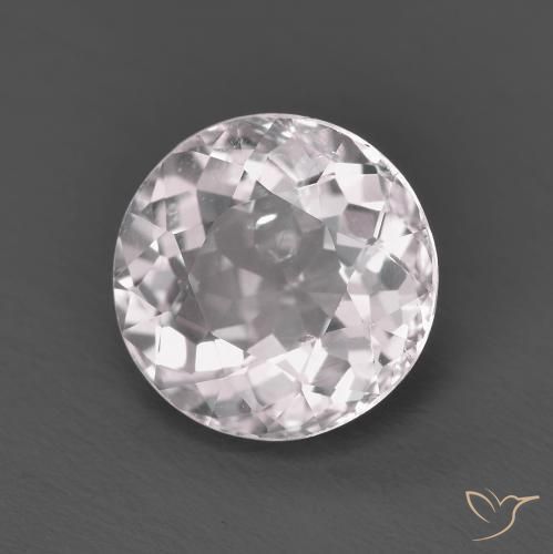Morganite Rosa chiaro naturale da 1.61 ct, Rotondo, VS
