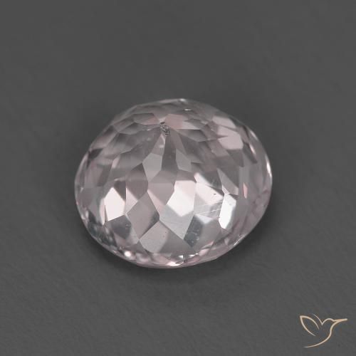 Morganite Rosa chiaro naturale da 1.52 ct, Rotondo, VS