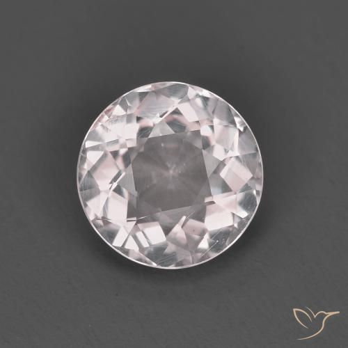 1.18ct Naturale Rosa chiaro Morganite, Rotondo, VS