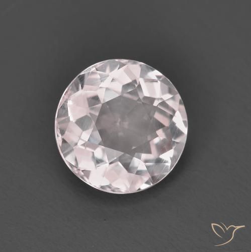 Morganite Rosa chiaro naturale da 1.18 ct, Rotondo, VS
