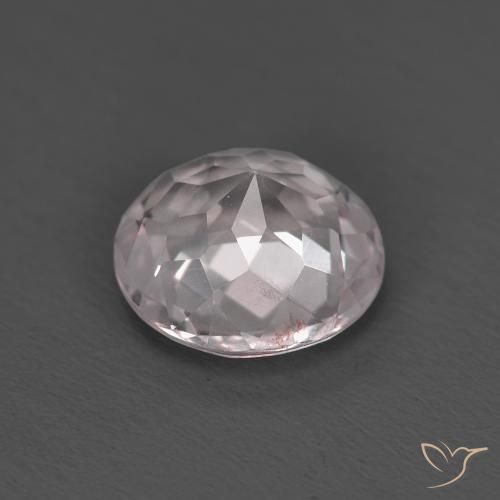 Morganite Rosa chiaro naturale da 1.18 ct, Rotondo, VS