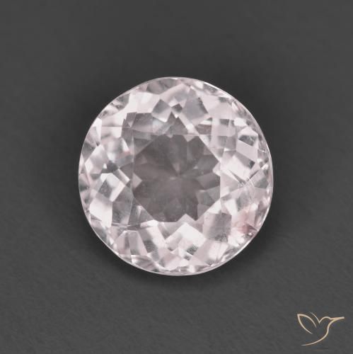 1.32ct Naturale Rosa chiaro Morganite, Rotondo, VS