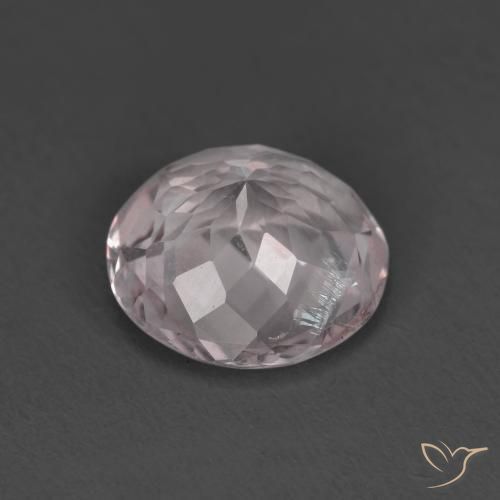 Morganite Rosa chiaro naturale da 1.32 ct, Rotondo, VS