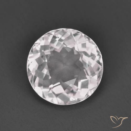 1.61ct Naturale Rosa chiaro Morganite, Rotondo, VS