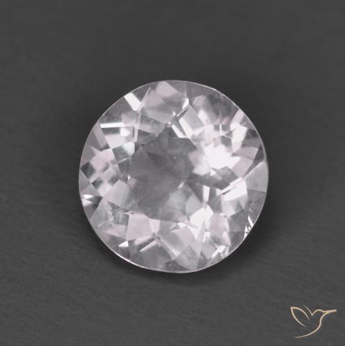 Morganite Rosa chiaro naturale da 1.24 ct, Rotondo, VS