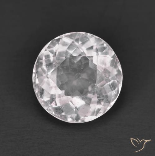 1.68ct Naturale Rosa chiaro Morganite, Rotondo, VS