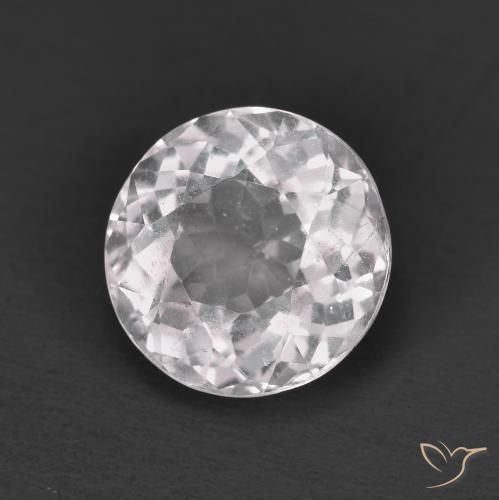 Morganite Rosa chiaro naturale da 1.68 ct, Rotondo, VS