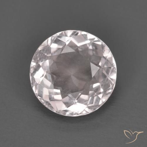 1.52ct Naturale Rosa chiaro Morganite, Rotondo, VVS-VS