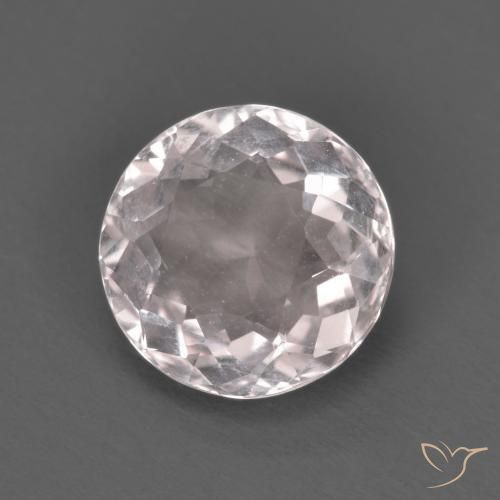 Morganite Rosa chiaro naturale da 1.52 ct, Rotondo, VVS-VS