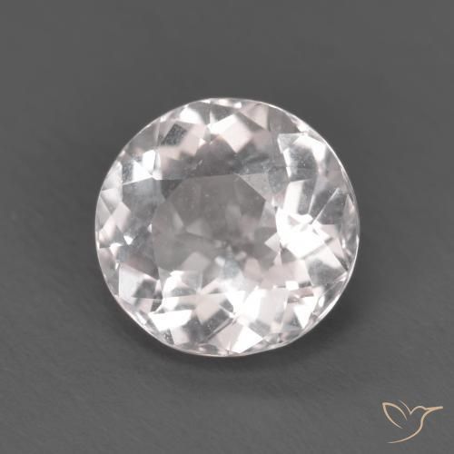 Morganite Rosa chiaro naturale da 1.54 ct, Rotondo, VVS-VS