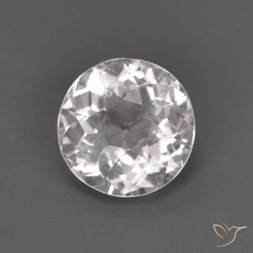 1.28ct Naturale Rosa chiaro Morganite, Rotondo, VVS-VS