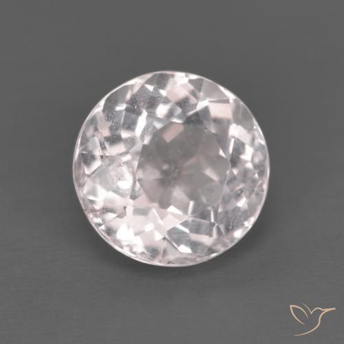 Morganite Rosa chiaro naturale da 1.46 ct, Rotondo, VS-SI