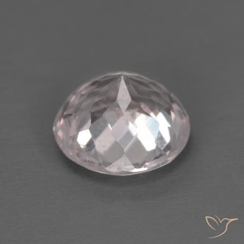Morganite Rosa chiaro naturale da 1.46 ct, Rotondo, VS-SI