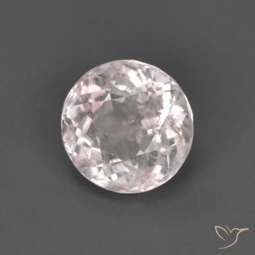 Morganite Rosa chiaro naturale da 1.40 ct, Rotondo, VS-SI