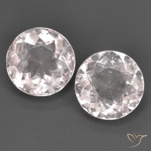 Gemme di Morganite Rosa chiaro naturale da 2.84 ct, Taglio rotondo, VS