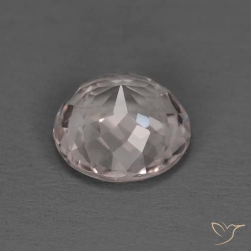 Morganite Rosa chiaro naturale da 1.44 ct, Rotondo, VVS-VS