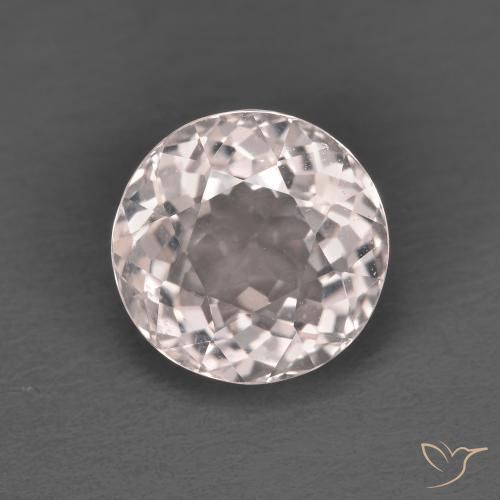 Morganite Rosa chiaro naturale da 1.82 ct, Taglio rotondo, VVS-VS