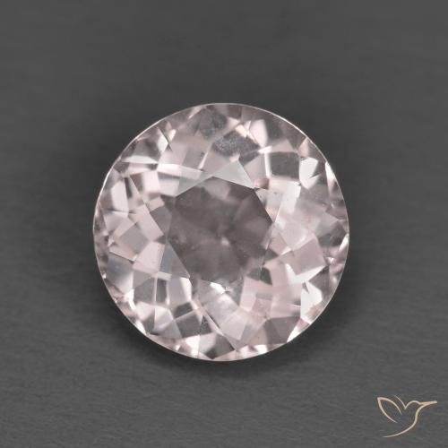 1.63ct Naturale Rosa chiaro Morganite, Rotondo, VVS-VS