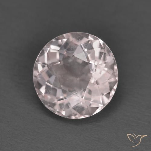 Morganite Rosa chiaro naturale da 1.63 ct, Rotondo, VVS-VS
