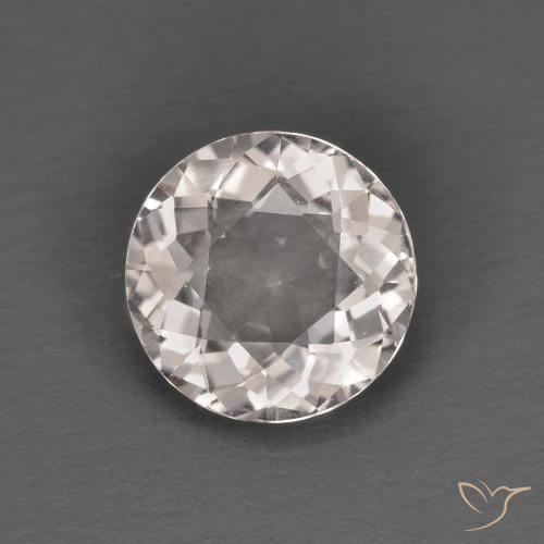 1.28ct Naturale Rosa salmone Morganite, Rotondo, VVS-VS
