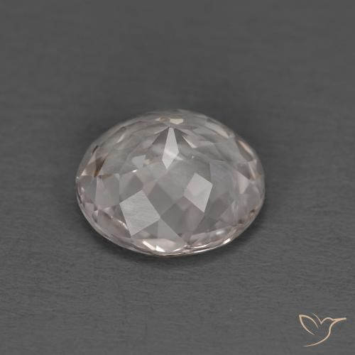 Morganite Rosa salmone naturale da 1.28 ct, Rotondo, VVS-VS