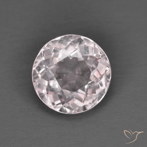 1.47ct Naturale Rosa chiaro Morganite, Rotondo, VVS-VS